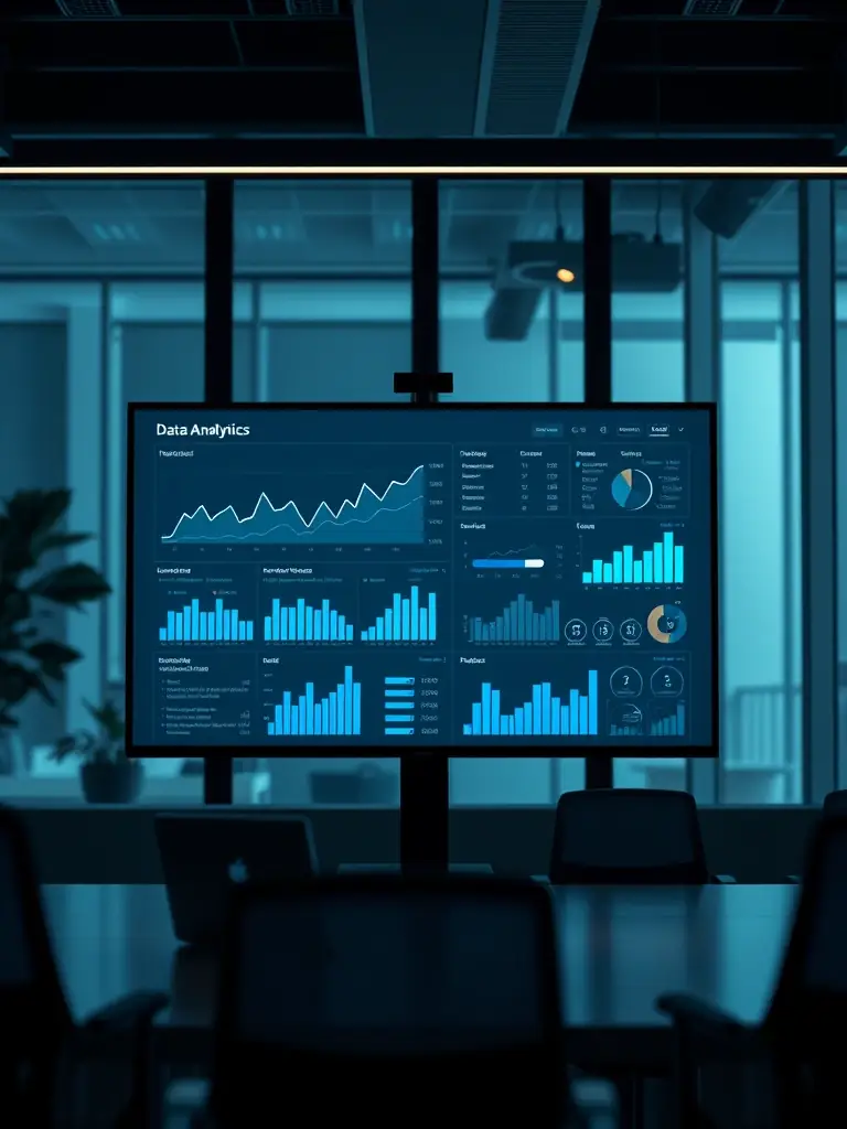 An image of a data analytics dashboard displaying key performance indicators for an electronics marketing campaign.